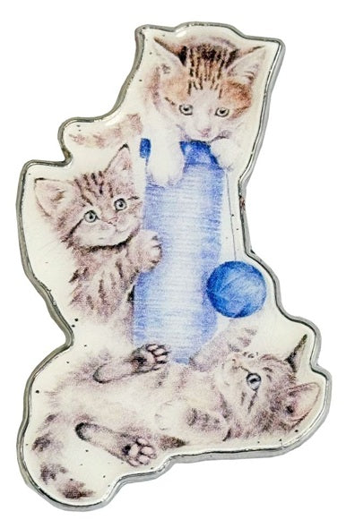 Needle Minder - Threes A Crowd, Kittens