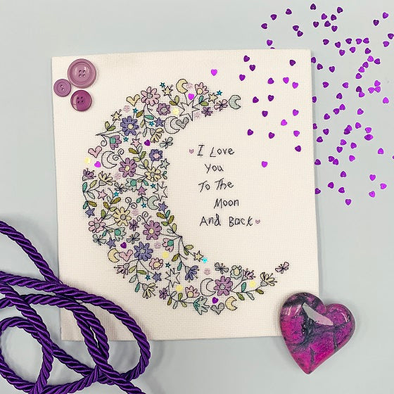 Love You To The Moon - Cross Stitch Kit