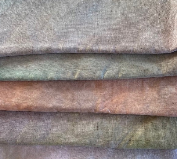 Hand Dyed Fabric - Linen