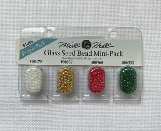 Glass Seed Beads - Mix Pack, 4 Colours
