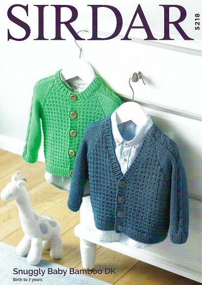 Child Cardigans, 5218 Sirdar - Knitting Pattern