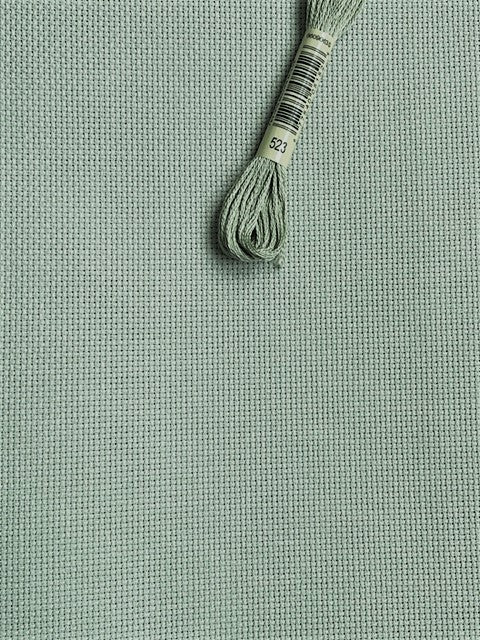 Lugana Evenweave - 25 Count - Moss Green