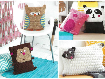 Animal Pillows - Crochet Pattern Book