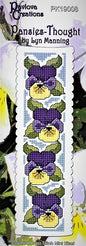 Bookmark Kit - Pansies, Thought