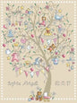 Baby Girl Tree - Birth Record Cross Stitch Pattern
