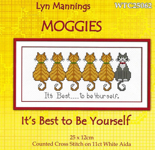 Cats, It's Best to be Yourself - Cross Stitch Kit