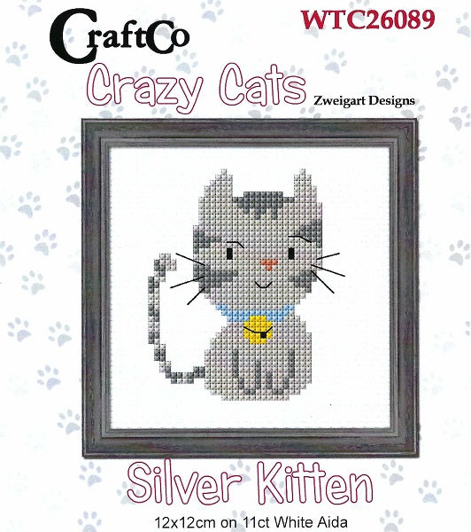 Silver Kitten - Cross Stitch Kit