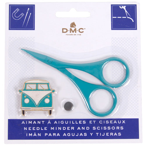DMC Needle Minder - with Scissors, Green