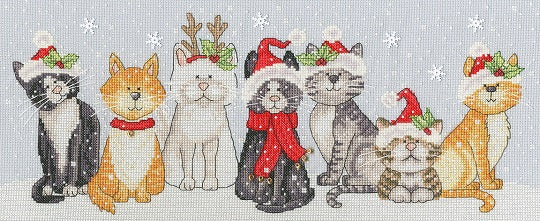 Festive Felines - Cross Stitch Kit