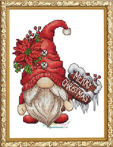 Gnome, Father Christmas - Cross Stitch Pattern