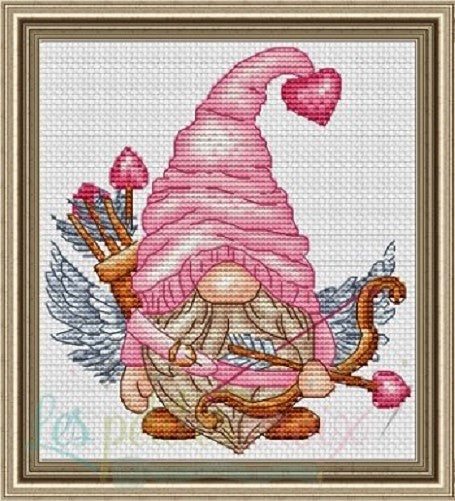Gnome, Cupid - Cross Stitch Pattern