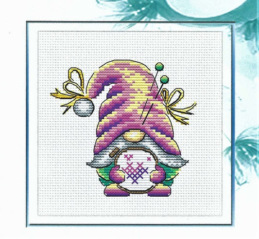 Gnome and Embroidery - Cross Stitch Pattern