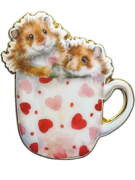 Needle Minder - Hamsters in a Teacup