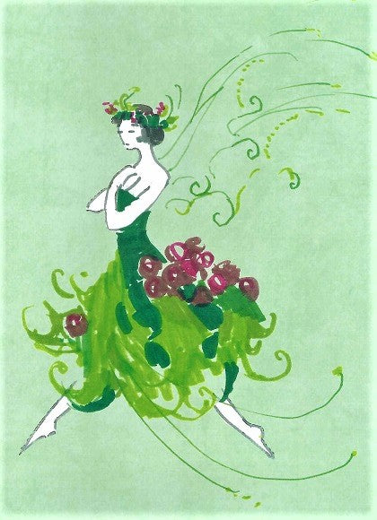 Holly, by Nora Corbett - Greeting Card