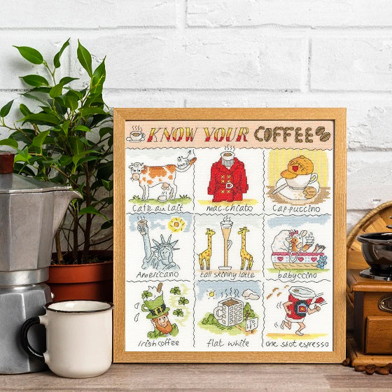 Know Your Coffee - Cross Stitch Kit