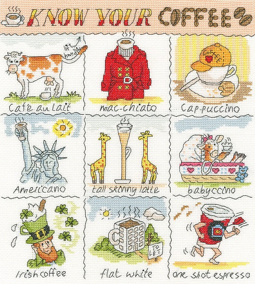 Know Your Coffee - Cross Stitch Kit