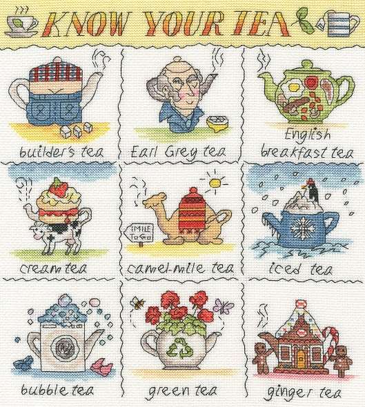 Know Your Tea - Cross Stitch Kit