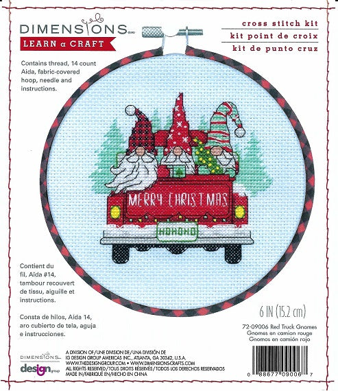 Merry Christmas Gnomes - with Decorated Hoop