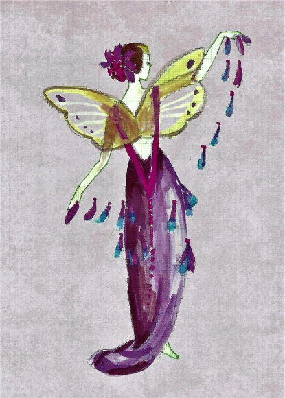 Lavender, by Nora Corbett - Greeting Card