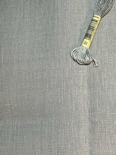 Linen - 28 Count - Pearl Grey