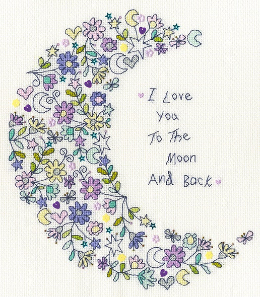 Love You To The Moon - Cross Stitch Kit