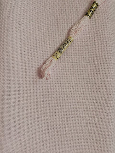 Lugana Evenweave - 25 Count - Angel Blush Pink