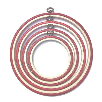 Nurge Flexi Frame - Round - Red Woodgrain