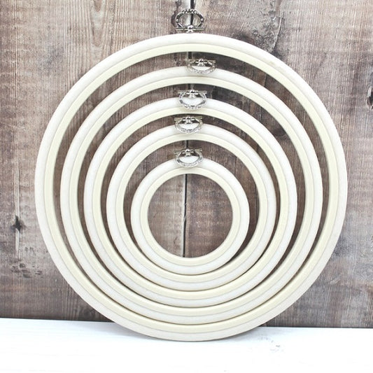 Nurge Flexi Frame - Round - White Woodgrain