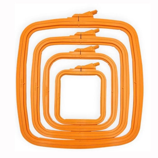 Nurge Embroidery Hoop, Square - Orange