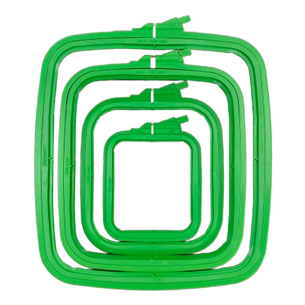 Nurge Embroidery Hoop, Square - Summer Green