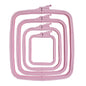 Nurge Embroidery Hoop, Square - Pink