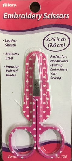 Polka Dot Scissors with Cover - Pink