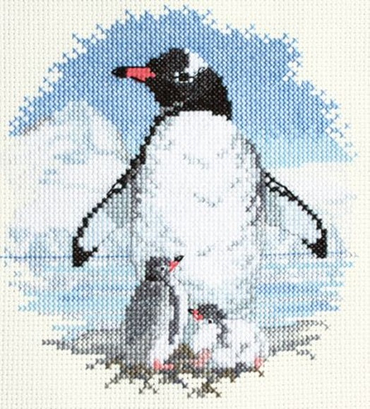 Birds: Penguins & Chicks - Cross Stitch Kit