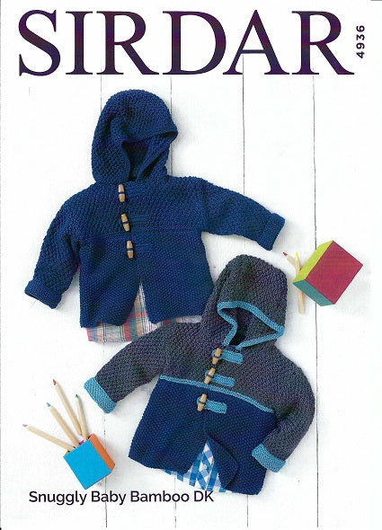 Child Jacket with Hood, 4936 Sirdar - Knitting Pattern