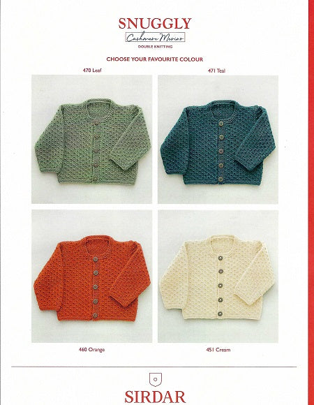 Baby Cardigan, 5241 Sirdar - Knitting Pattern