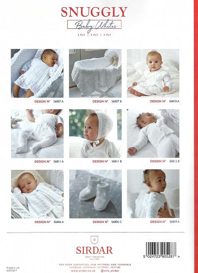 Snuggly Baby Whites - Knitting Pattern Book SP528