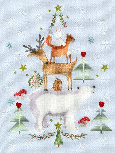 Snowy Stack - Cross Stitch Kit