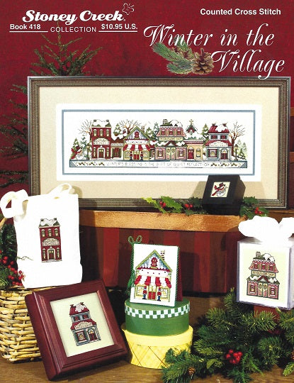 Winter in the Village - Cross Stitch Pattern