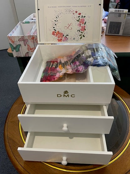 DMC Modular Storage Boxes with Drawers - Incl 70 Skeins of DMC Thread