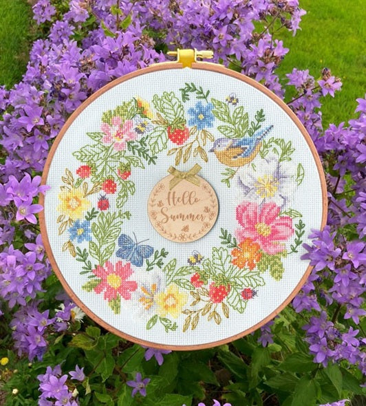 Summer Wreath - Cross Stitch Kit