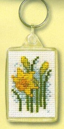 Key Ring, Textile Heritage Kit - Daffodils
