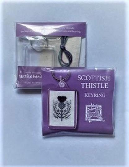 Key Ring, Textile Heritage Kit - Scottish Thistle