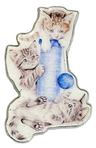 Needle Minder - Threes A Crowd, Kittens
