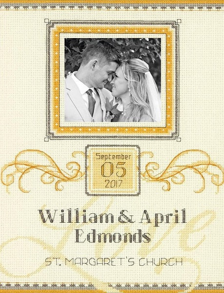 Elegant Flourish Wedding Record