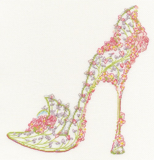 Wedding Slipper - Cross Stitch Kit