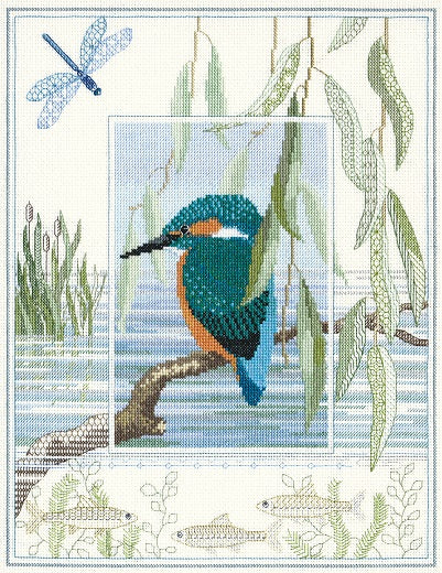 Wildlife: Kingfisher - Cross Stitch Kit
