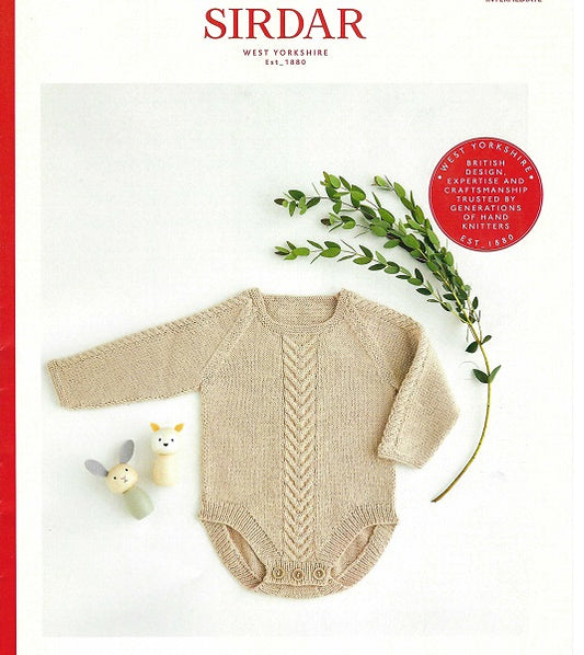 Baby Singlet with Buttons, 5389 Sirdar - Knitting Pattern