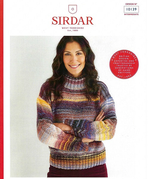 Ladies Rollneck Jersey, 10139 Sirdar - Knitting Pattern