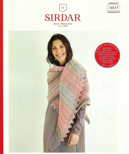 Lacey Shawl, 10217 Sirdar - Knitting Pattern