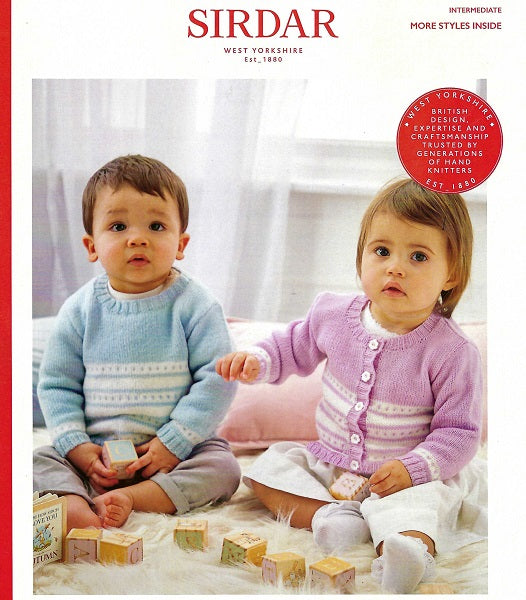 Baby Cardigan & Jersey, 5300 Sirdar - Knitting Pattern